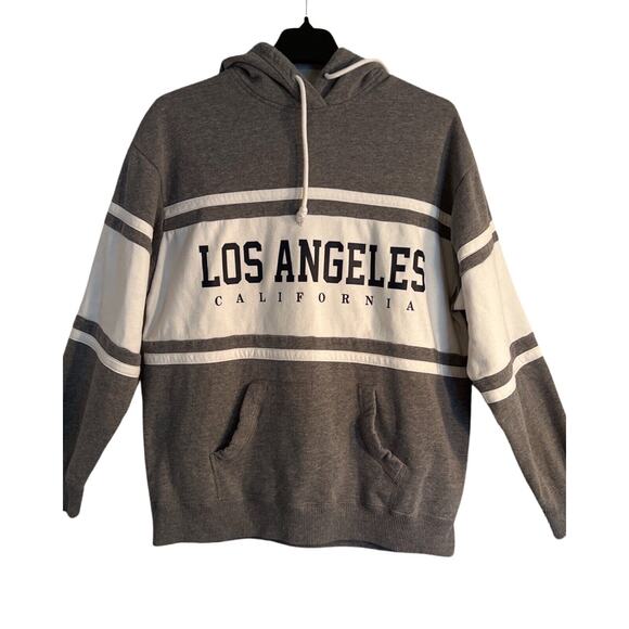 Hollister Hoodie Mens Size S Fleece Gray Pullover Sweatshirt Long Sleeve Unisex - Picture 1 of 5